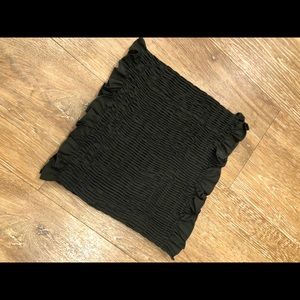 Stretchy black tube top